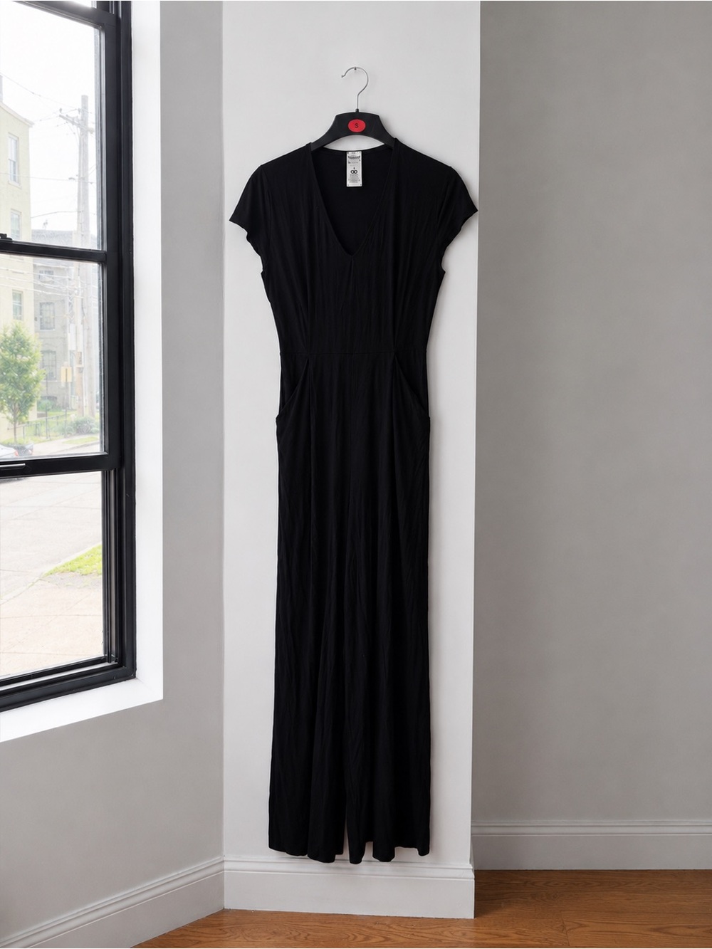 Wolford Black V-Neck Maxi Dress
